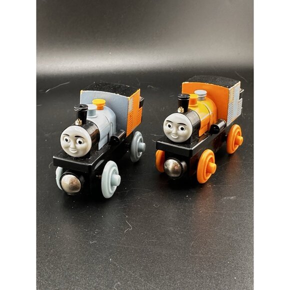 Thomas & Friends Wooden Railway Trains Bash And Dash Twin Engines 2003 Vtg - Picture 1 of 16